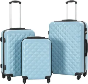 Hardcase Trolley Set 3 pcs Blue ABS,Luggage & Bags,Suitcases,91889