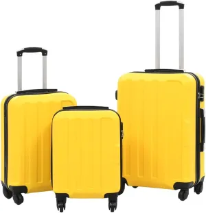 Hardcase Trolley Set 3 pcs Yellow ABS9.1kg