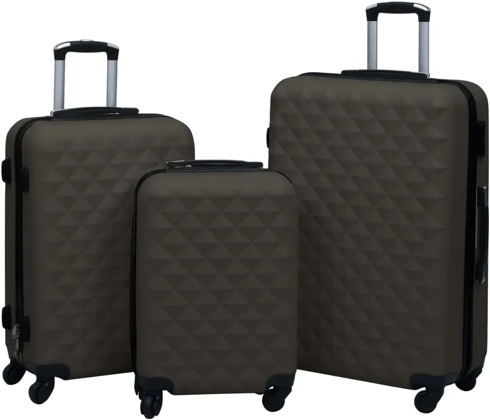 Hardcase Trolley Set for Stress-Free Travel, Durable Lightweight ABS, Set of 3 with Organized Packing Solutions, Anthracite