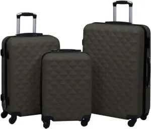 Hardcase Trolley Set for Stress-Free Travel, Durable Lightweight ABS, Set of 3 with Organized Packing Solutions, Anthracite