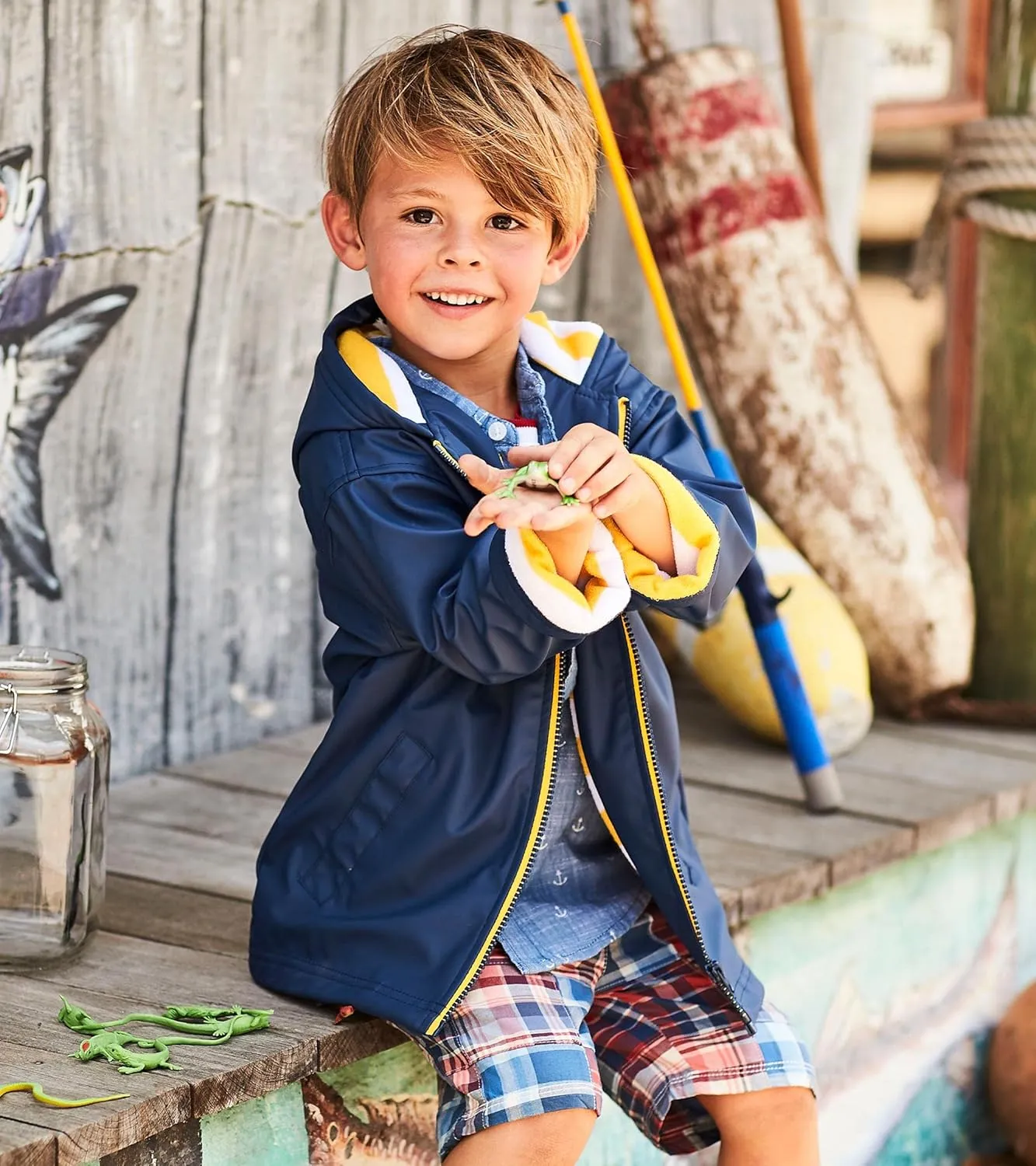 Hatley Kids Zip-up Rain Jacket