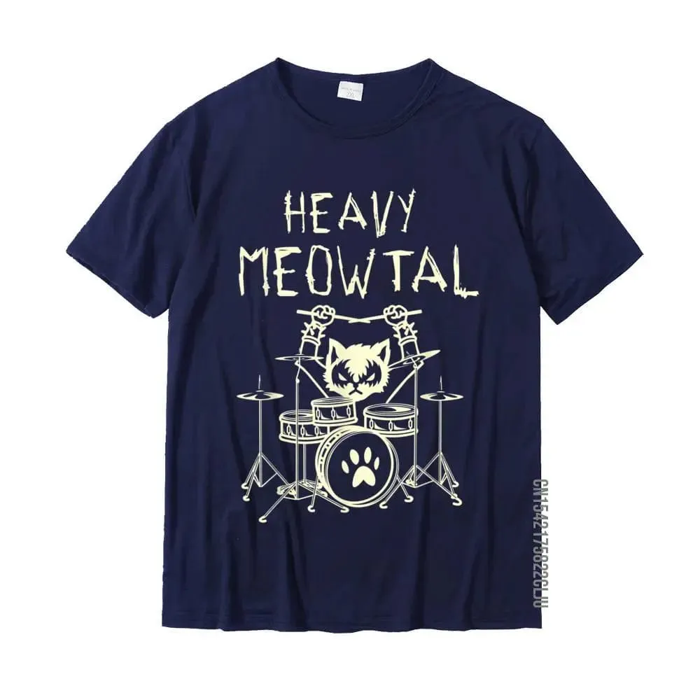 Heavy Meowtal Cat Metal Unisex T-Shirt