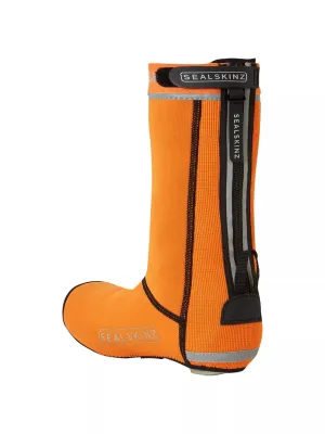 Hempton All Weather Closed Sole Cycle Overshoe Orange by Sealskinz