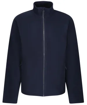 Honestly made recycled full zip microfleece | Navy