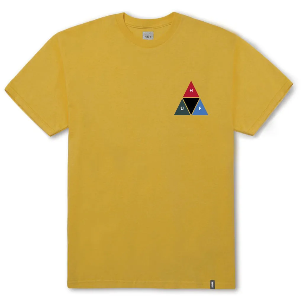 Huf Prism Triangle S/S Tee - Mineral Yellow