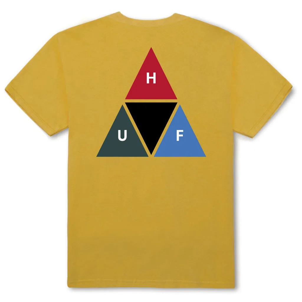 Huf Prism Triangle S/S Tee - Mineral Yellow