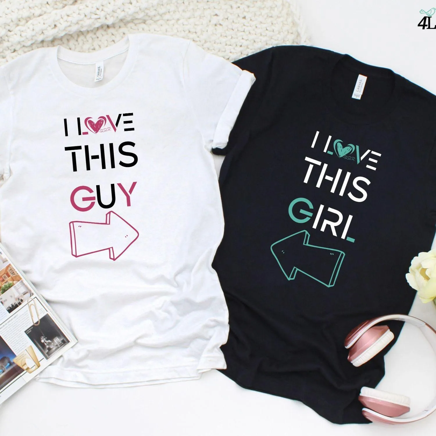 I Love This Girl & I Love This Guy Couples' Matching Set Outfits