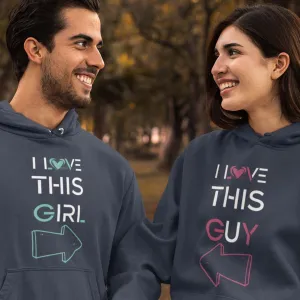 I Love This Girl & I Love This Guy Couples' Matching Set Outfits