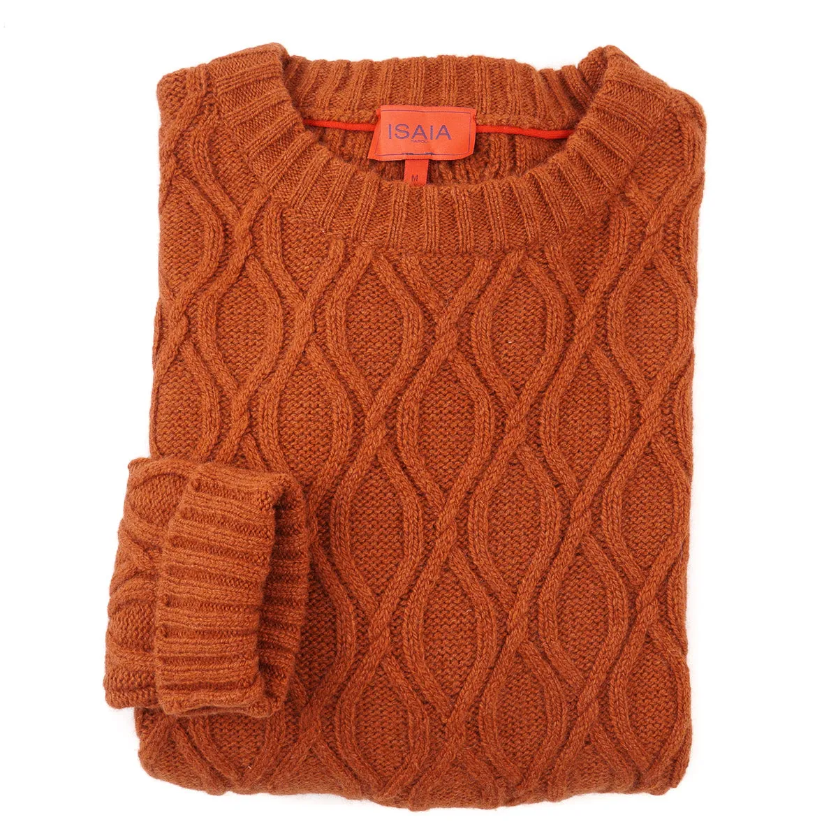 Isaia Cable Knit Cashmere Sweater
