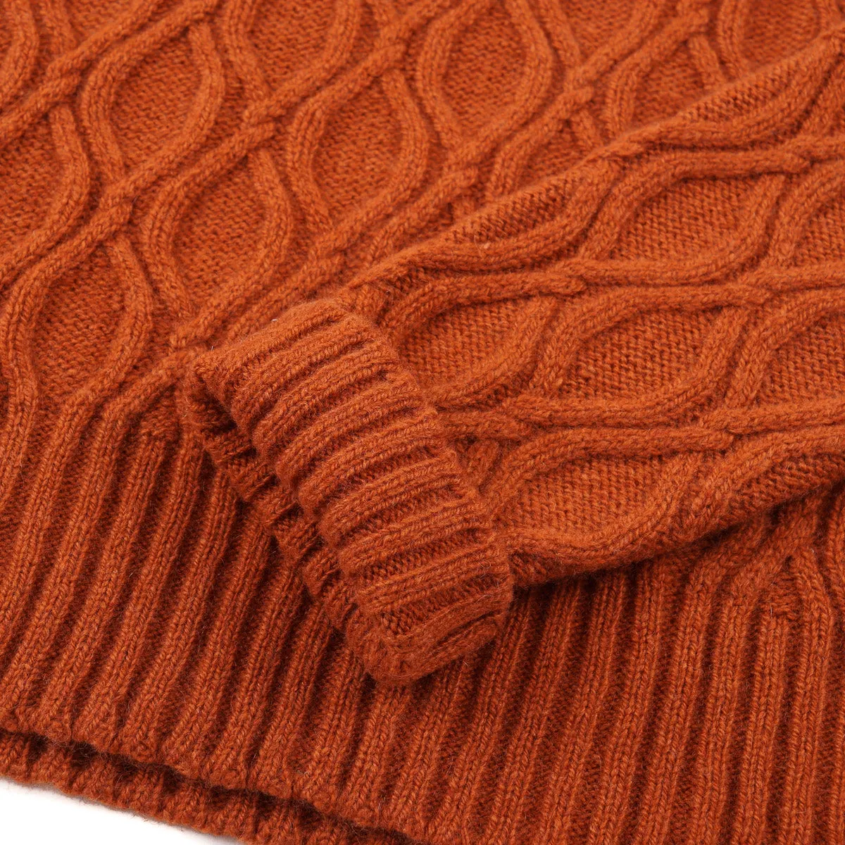 Isaia Cable Knit Cashmere Sweater