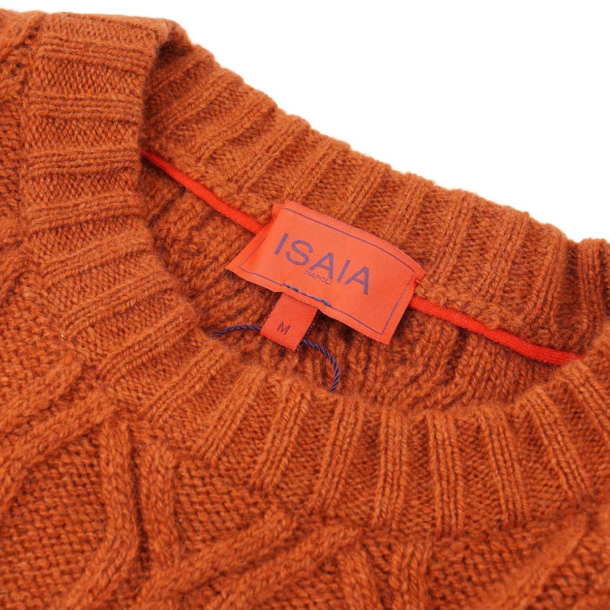 Isaia Cable Knit Cashmere Sweater