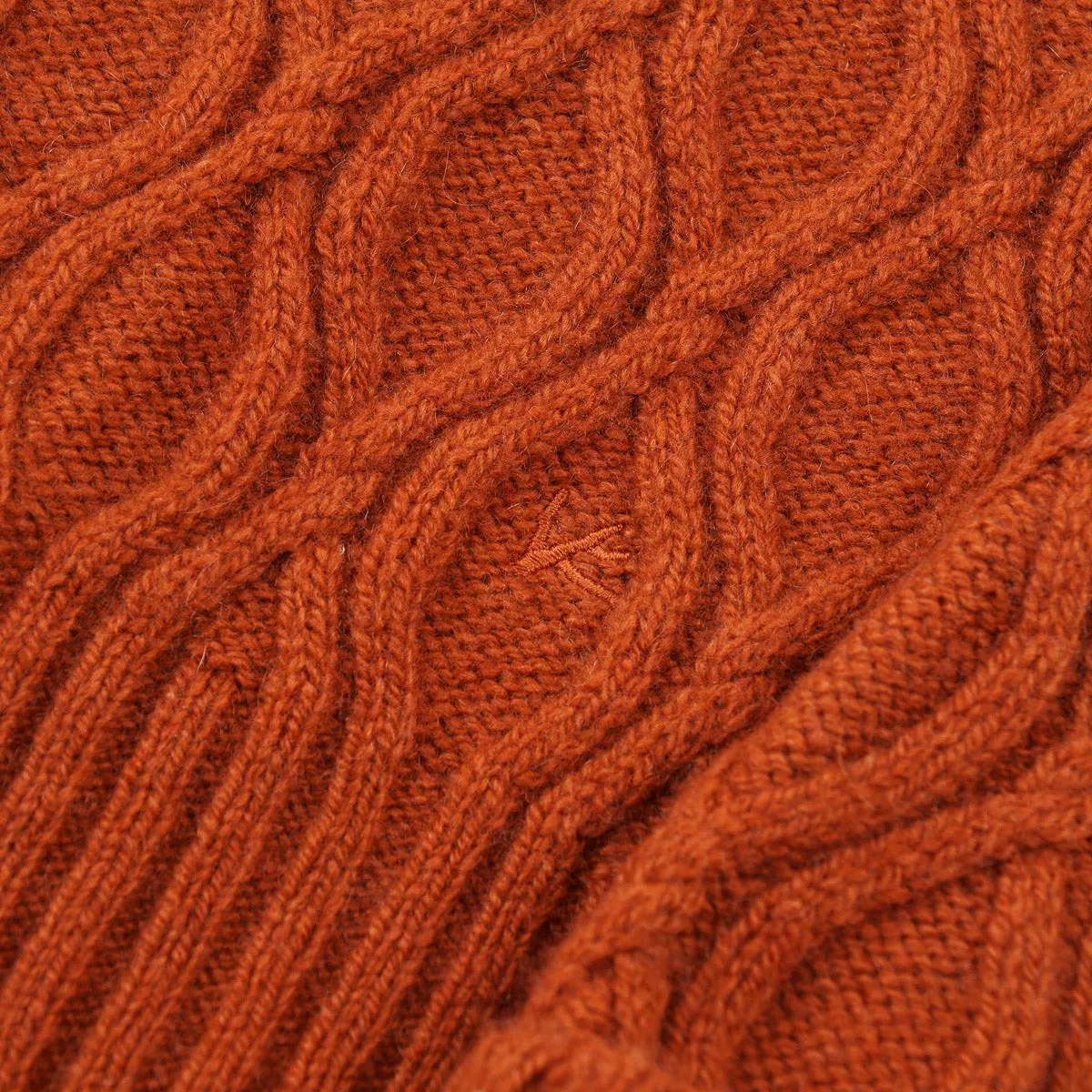 Isaia Cable Knit Cashmere Sweater
