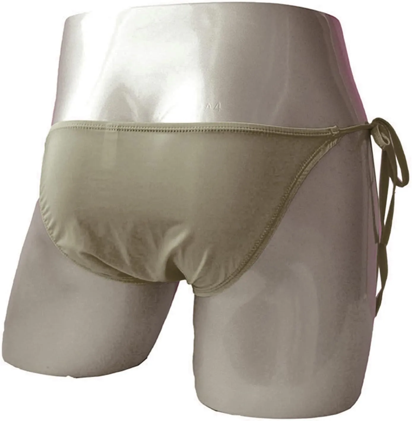 JEsilunmaMY Mens Side Tie Bikini Briefs Low Rise Ice Silk Bulge Sissy G-String Thongs Strappy Breathable Underwear Panties