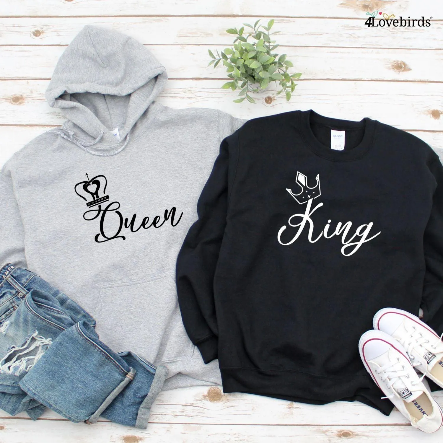 King & Queen His & Hers Matching Set: Couple Outfits
