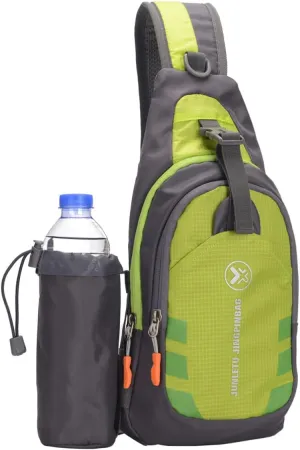 Kisangel Detachable Water Bottle Holder Sling Pack Crossbody Bag Sports Shoulder Chest Bag