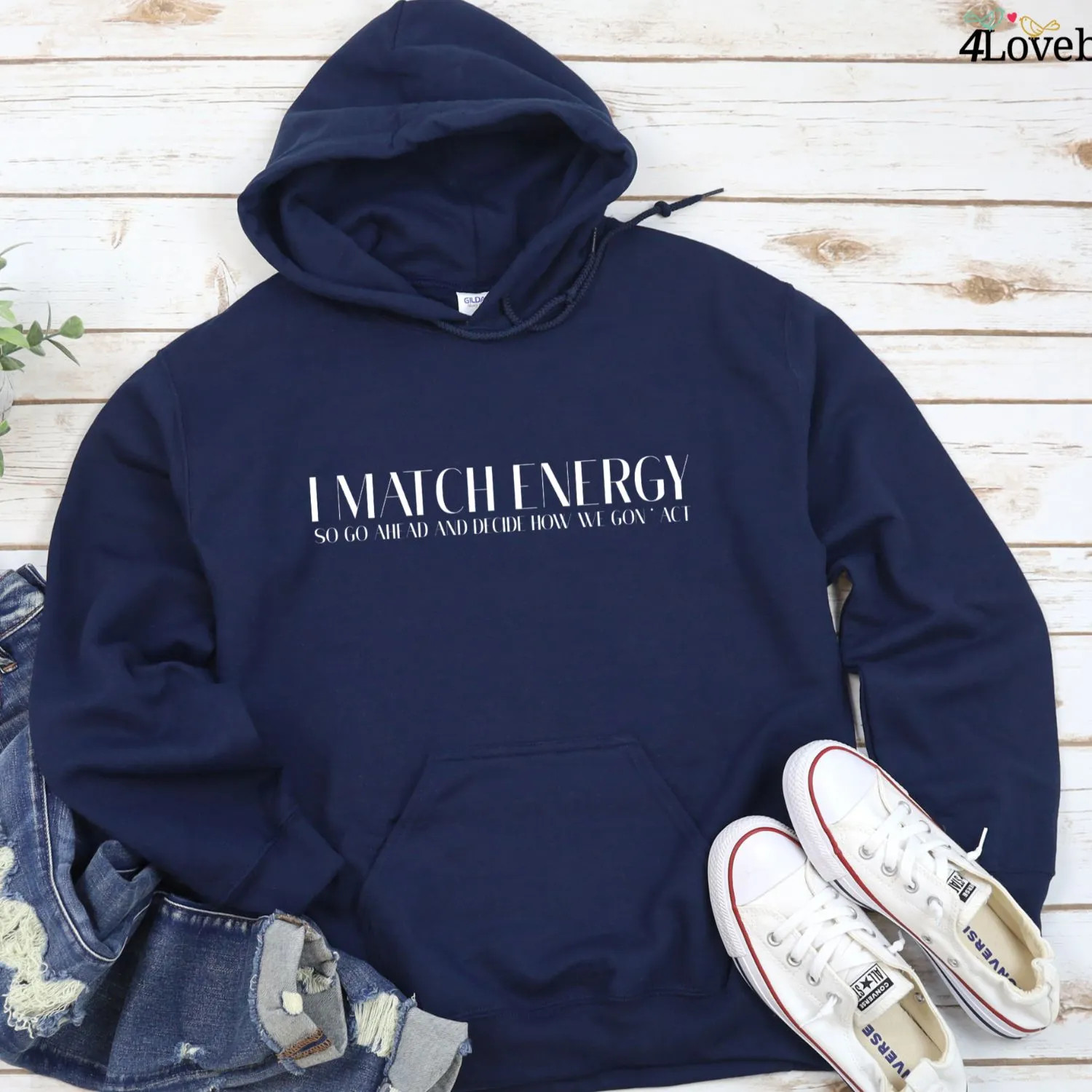 Matching Outfits Set: 'I Match Energy' Motivation - Black Owned Shop, Fall Fashion, Cute & Inspirational Autumn Style