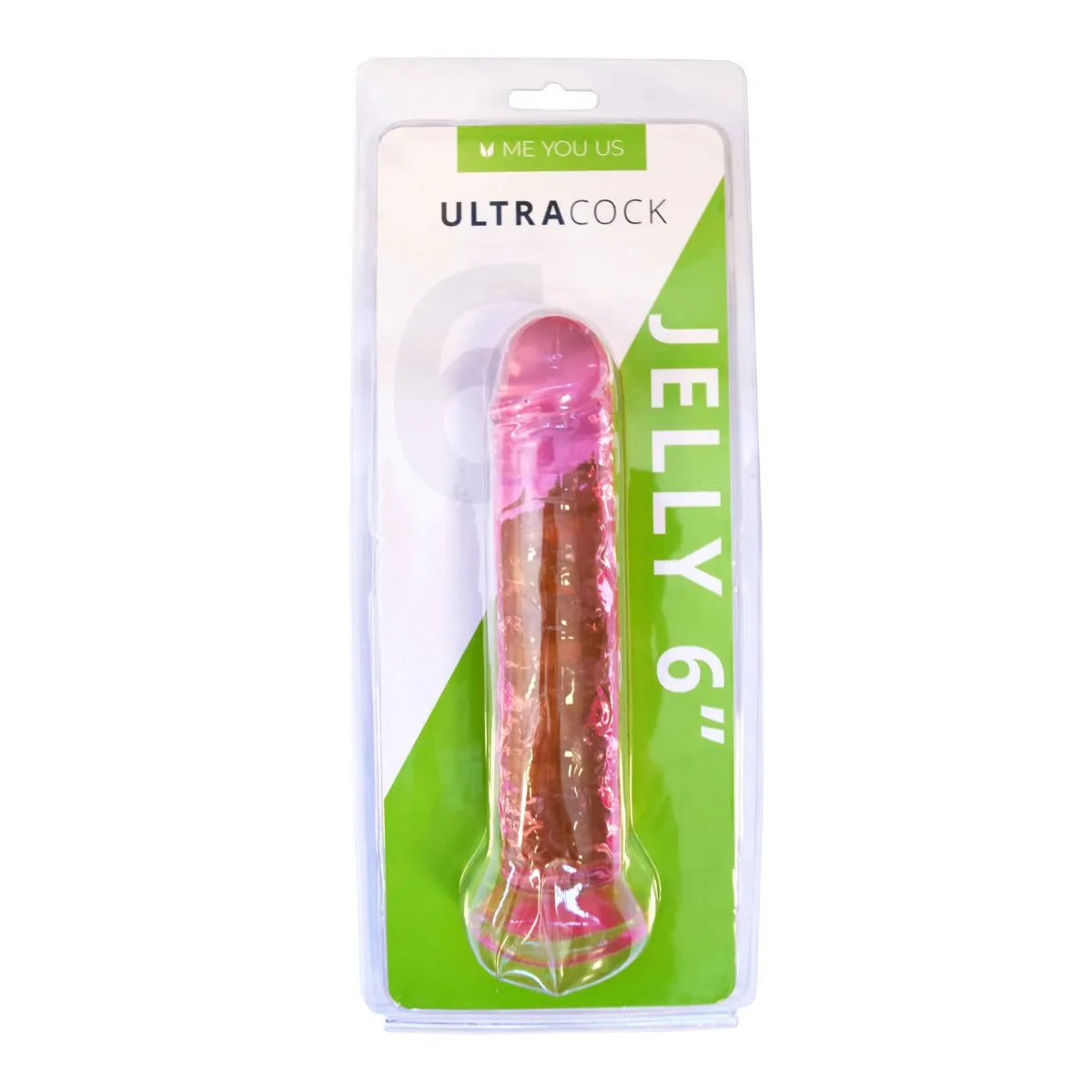 Me You Us Ultra Cock Jelly Dong Pink 6 Inch