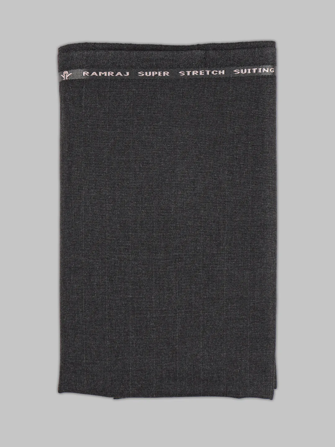 Men Poly Viscose Blend Checks Suiting  Fabric Dark Grey Enable Stretch