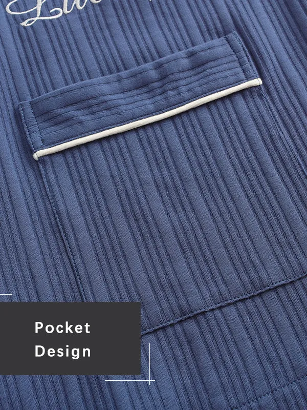 Men's Cotton Knit Classic Pajamas Set