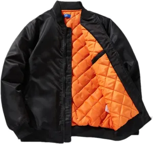 Mens Pilot Jackets Cotton Padded Army Bomber Jacket Coat Autumn Winter Military Motorcycle Jackets