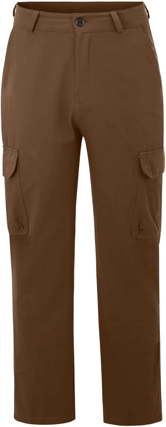 Men's Sweatpants Joggers with Pockets Baggy Elastic Drawstring Waist Baggy Trousers Lightweight Outdoor Workout Cargo Pants