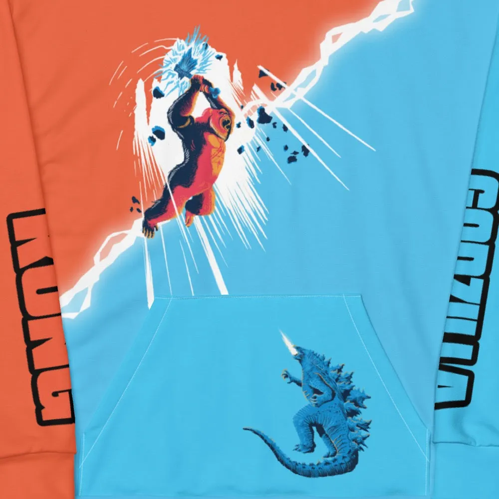 Monsterverse Godzilla vs. Kong Split Adult Hoodie