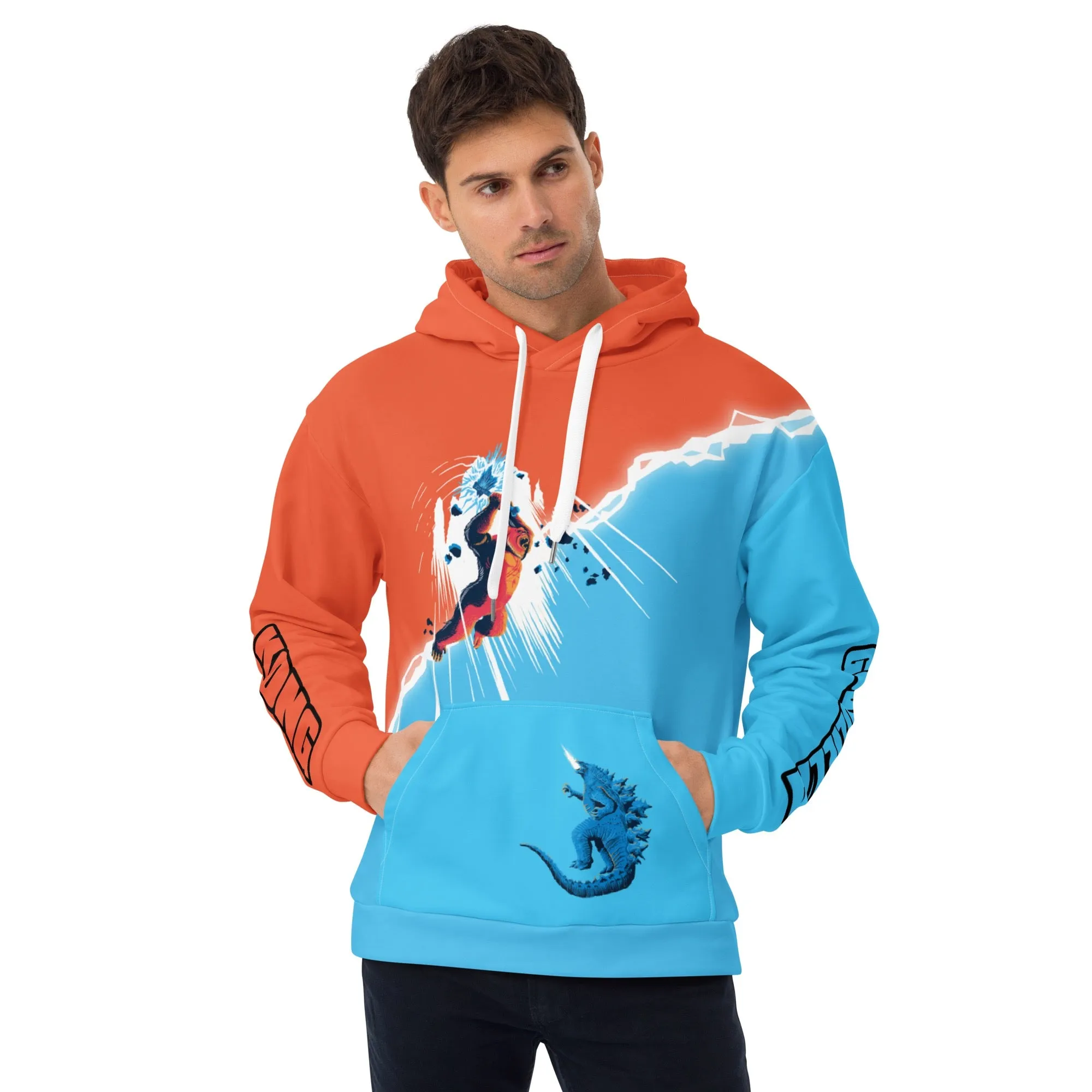 Monsterverse Godzilla vs. Kong Split Adult Hoodie