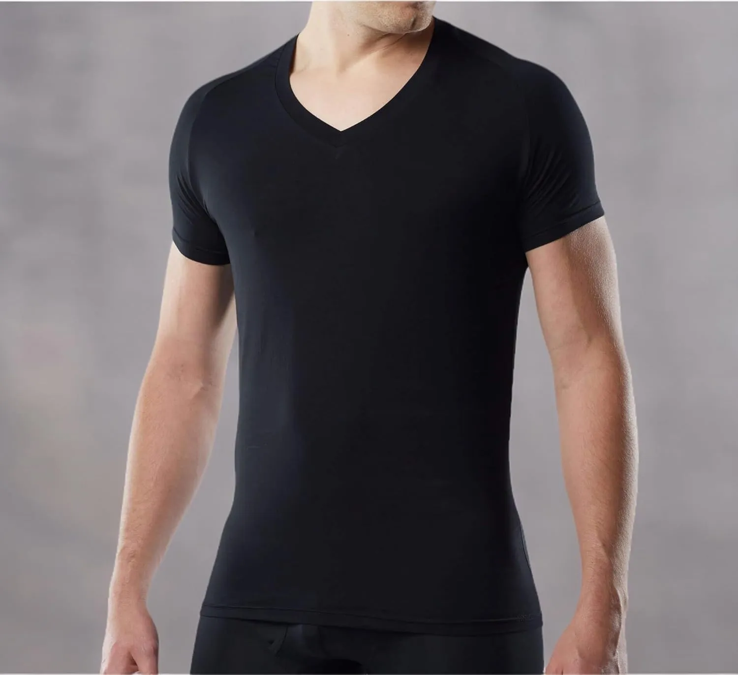 Mr. Davis Comfort Fit Premium Bamboo Viscose Tailored Cut Stylish V Neck Men's Undershirt