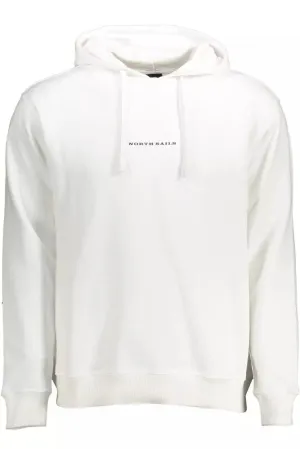North Sails White Cotton Men Sweater