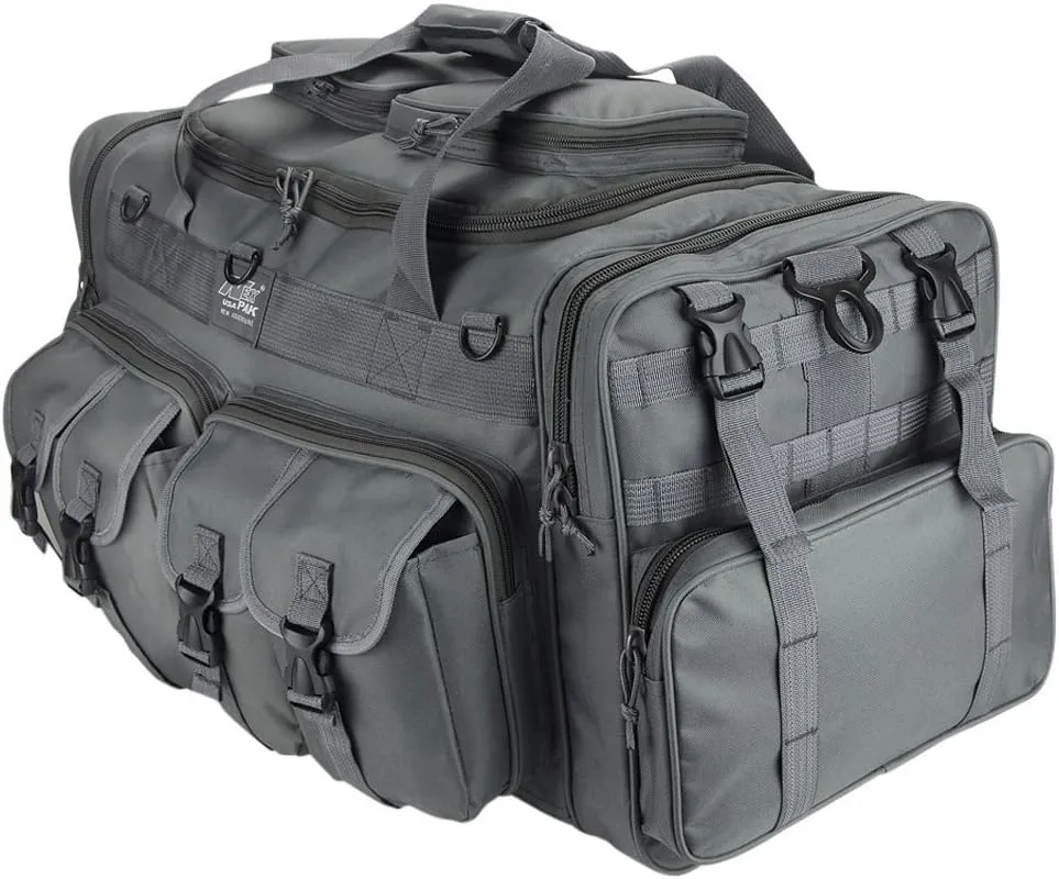 NPUSA Mens Large 30" Inch Gunmetal Duffel Duffle Military Molle Tactical Cargo Gear Shoulder Bag