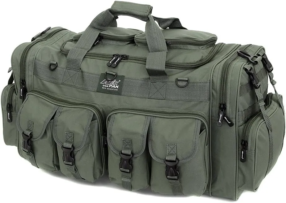 NPUSA Mens Large 30" Inch Olive Green Duffel Duffle Military Molle Tactical Cargo Gear Shoulder Bag