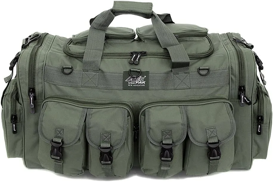 NPUSA Mens Large 30" Inch Olive Green Duffel Duffle Military Molle Tactical Cargo Gear Shoulder Bag