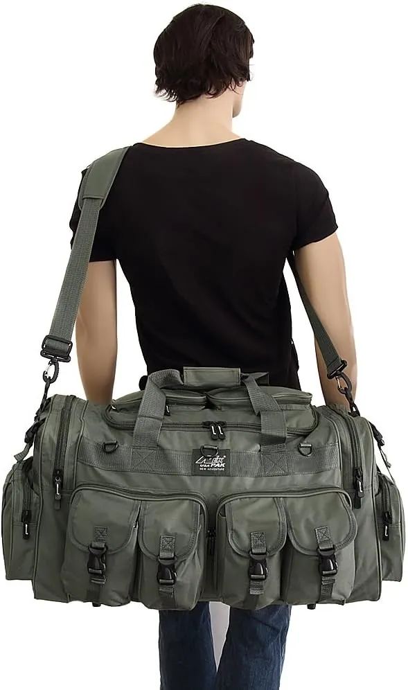 NPUSA Mens Large 30" Inch Olive Green Duffel Duffle Military Molle Tactical Cargo Gear Shoulder Bag
