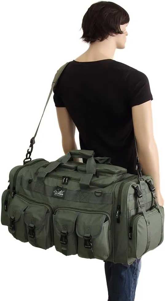 NPUSA Mens Large 30" Inch Olive Green Duffel Duffle Military Molle Tactical Cargo Gear Shoulder Bag