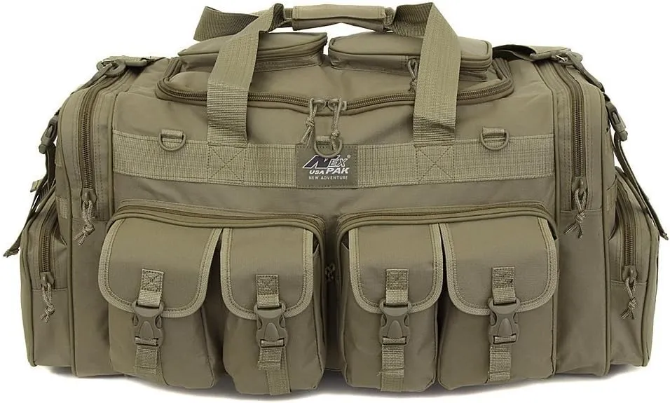NPUSA Mens Large 30" Inch TAN Duffel Duffle Military Molle Tactical Cargo Gear Shoulder Bag