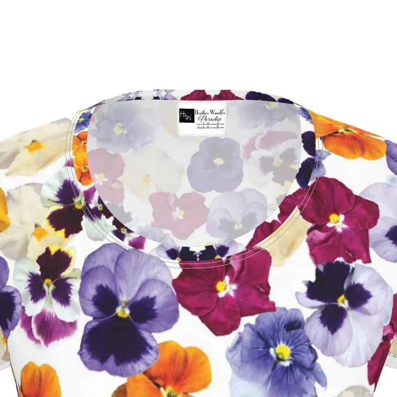 Pansy Face Womens T Shirt Short Sleeves