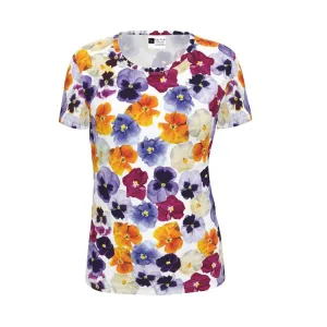 Pansy Face Womens T Shirt Short Sleeves