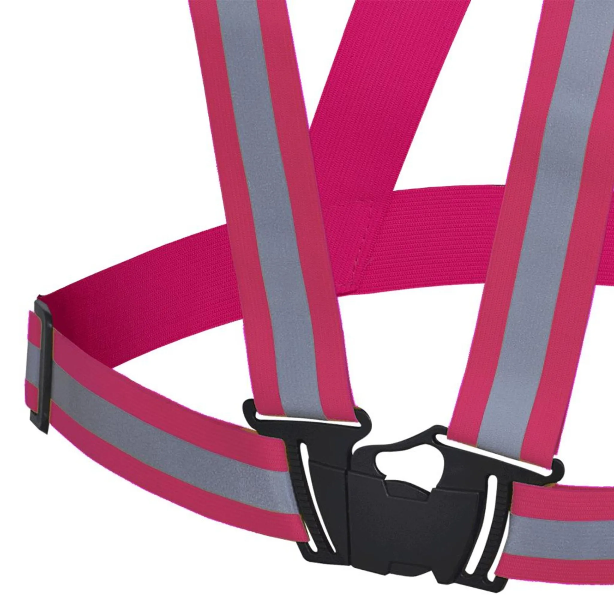 Pioneer Hi Vis Reflective Safety Sash with 1.5" Adjustable Elastic Straps, Quick-Release Buckle, One Size Fits All for Maximum Visibility & Protection