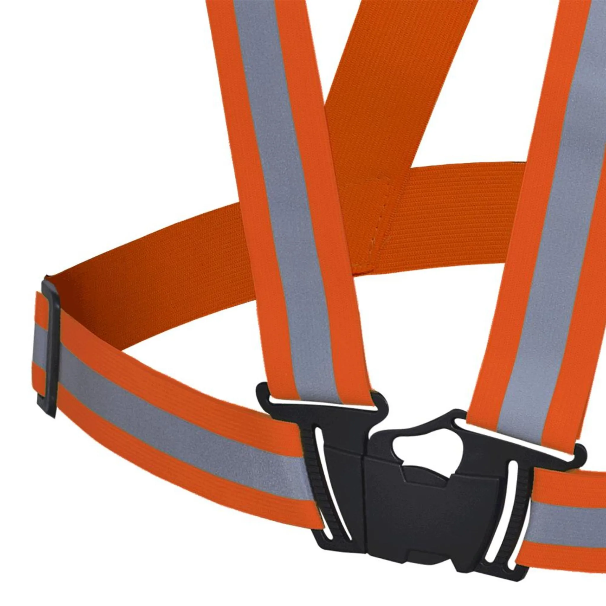 Pioneer Hi Vis Reflective Safety Sash with 1.5" Adjustable Elastic Straps, Quick-Release Buckle, One Size Fits All for Maximum Visibility & Protection