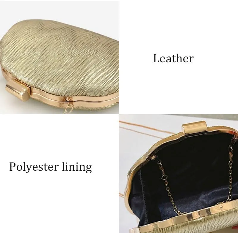 PU Leather Evening Bag European American Style Shells Clutch Purses