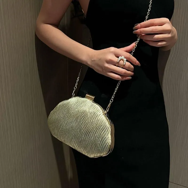 PU Leather Evening Bag European American Style Shells Clutch Purses