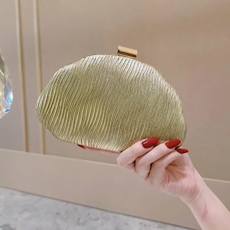 PU Leather Evening Bag European American Style Shells Clutch Purses