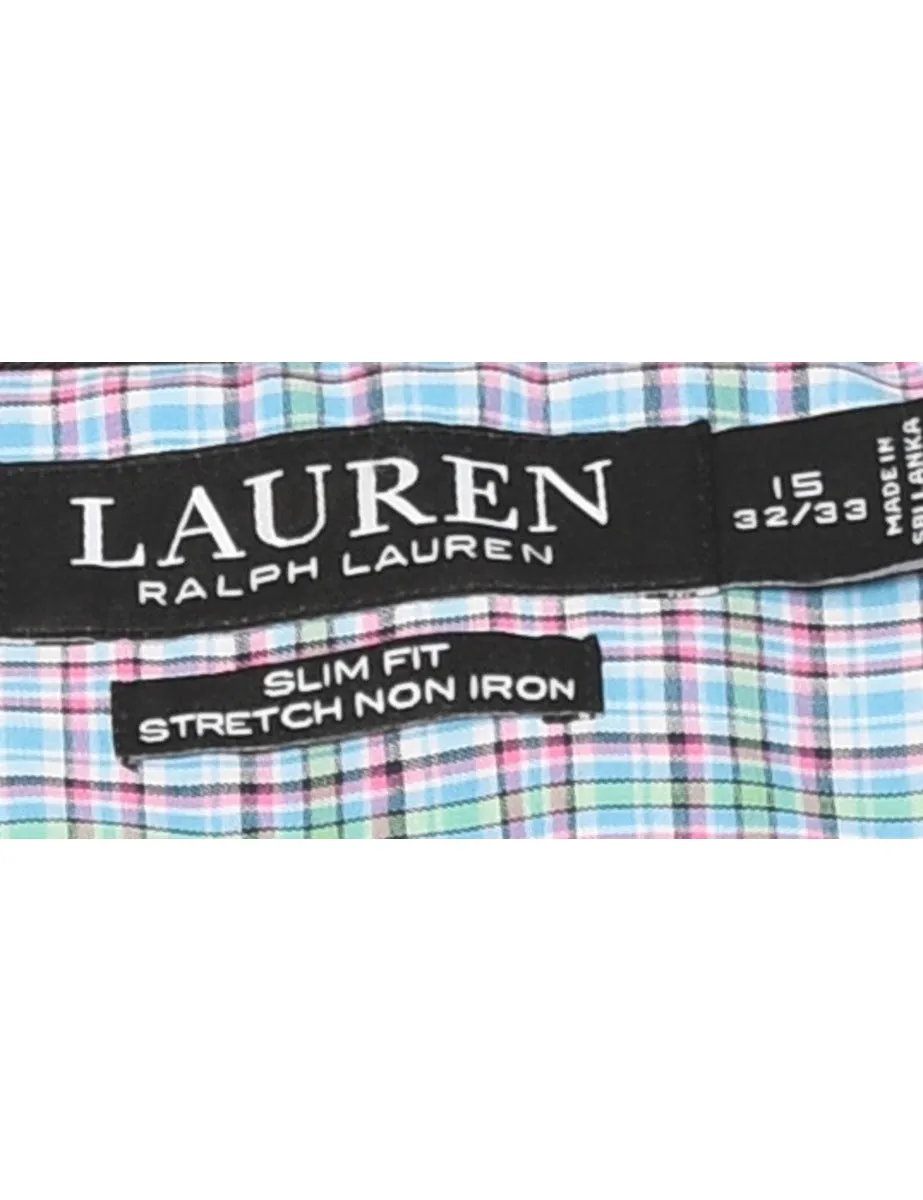 Ralph Lauren Blue Classic Checked Shirt - M