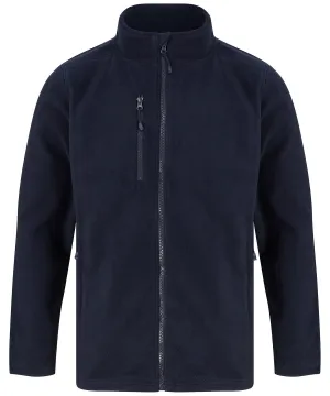 Recycled polyester microfleece jacket | Navy