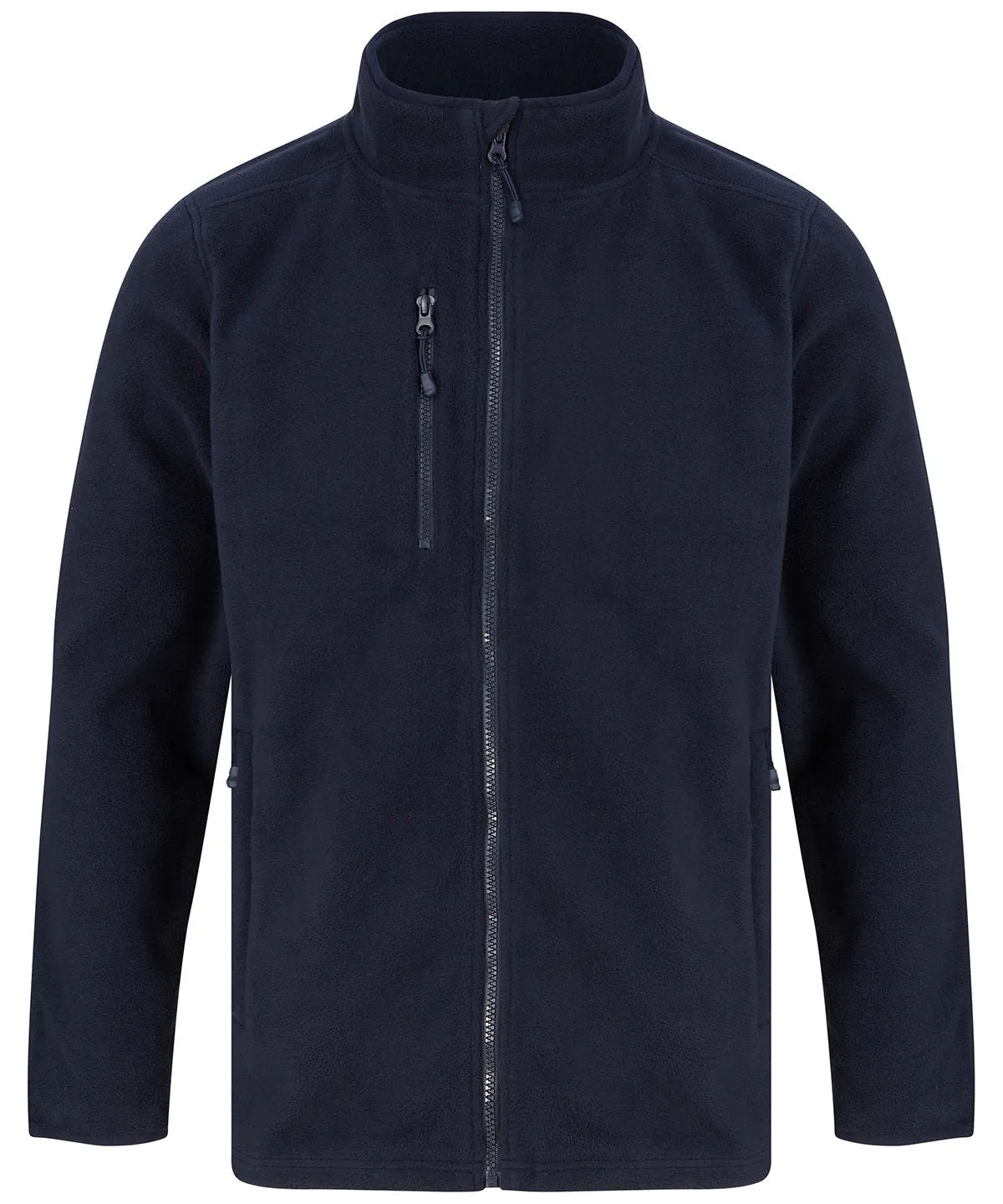 Recycled polyester microfleece jacket | Navy