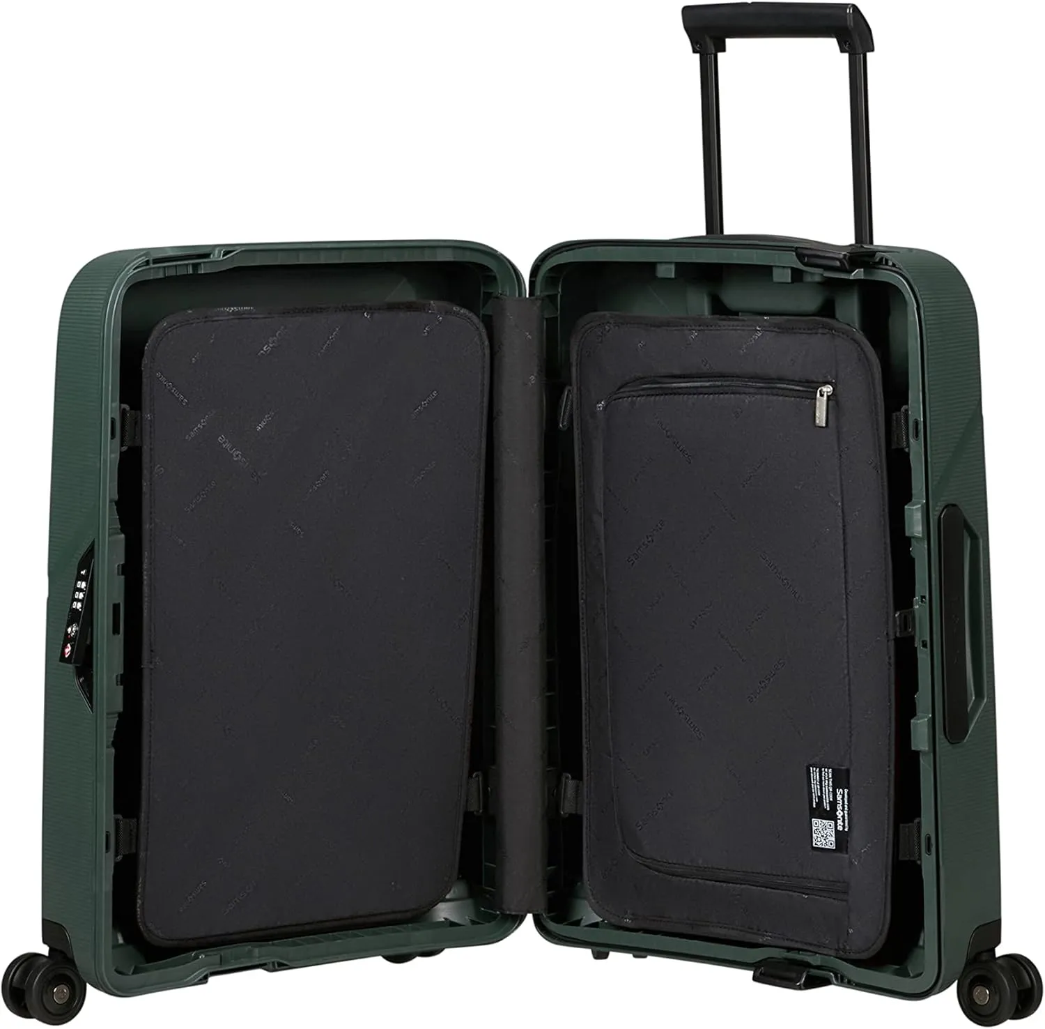 Samsonite Unisex Magnum Eco Hardside Carry-on Spinner Luggage- Carry-On Luggage, Forest Green, Carry-On 21.5-Inch, Magnum Eco Hardside Carry-on Spinner