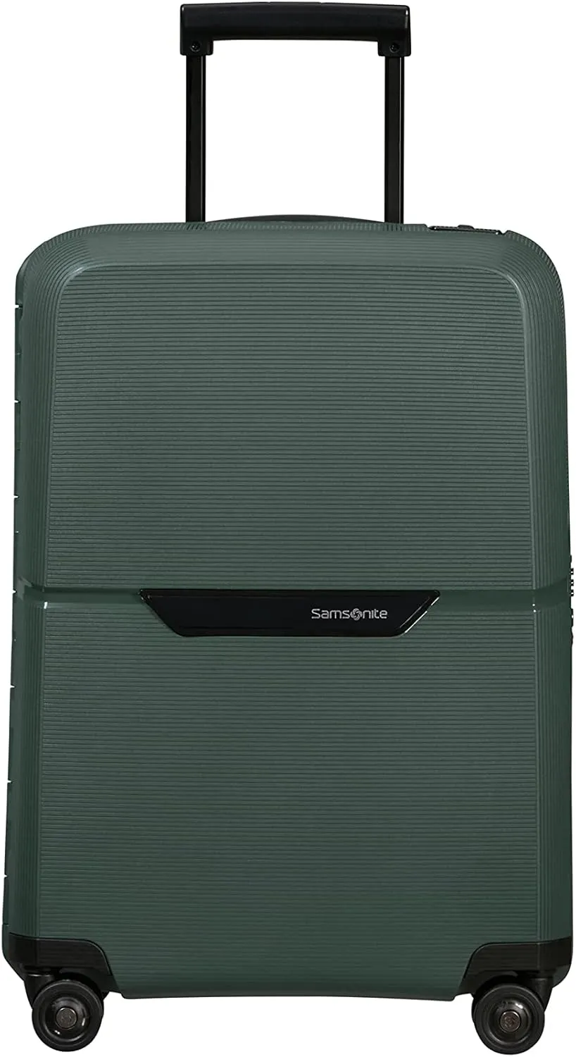 Samsonite Unisex Magnum Eco Hardside Carry-on Spinner Luggage- Carry-On Luggage, Forest Green, Carry-On 21.5-Inch, Magnum Eco Hardside Carry-on Spinner
