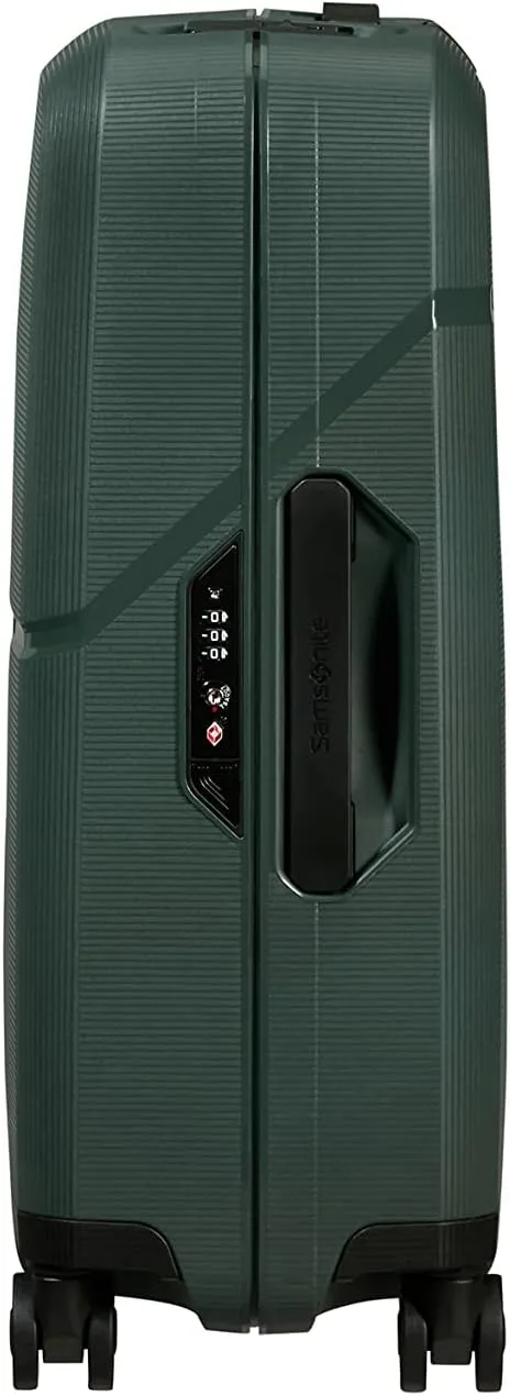 Samsonite Unisex Magnum Eco Hardside Carry-on Spinner Luggage- Carry-On Luggage, Forest Green, Carry-On 21.5-Inch, Magnum Eco Hardside Carry-on Spinner