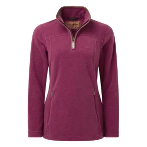 Schoffel Ladies Tilton 1/4 Zip Fleece - Mulberry