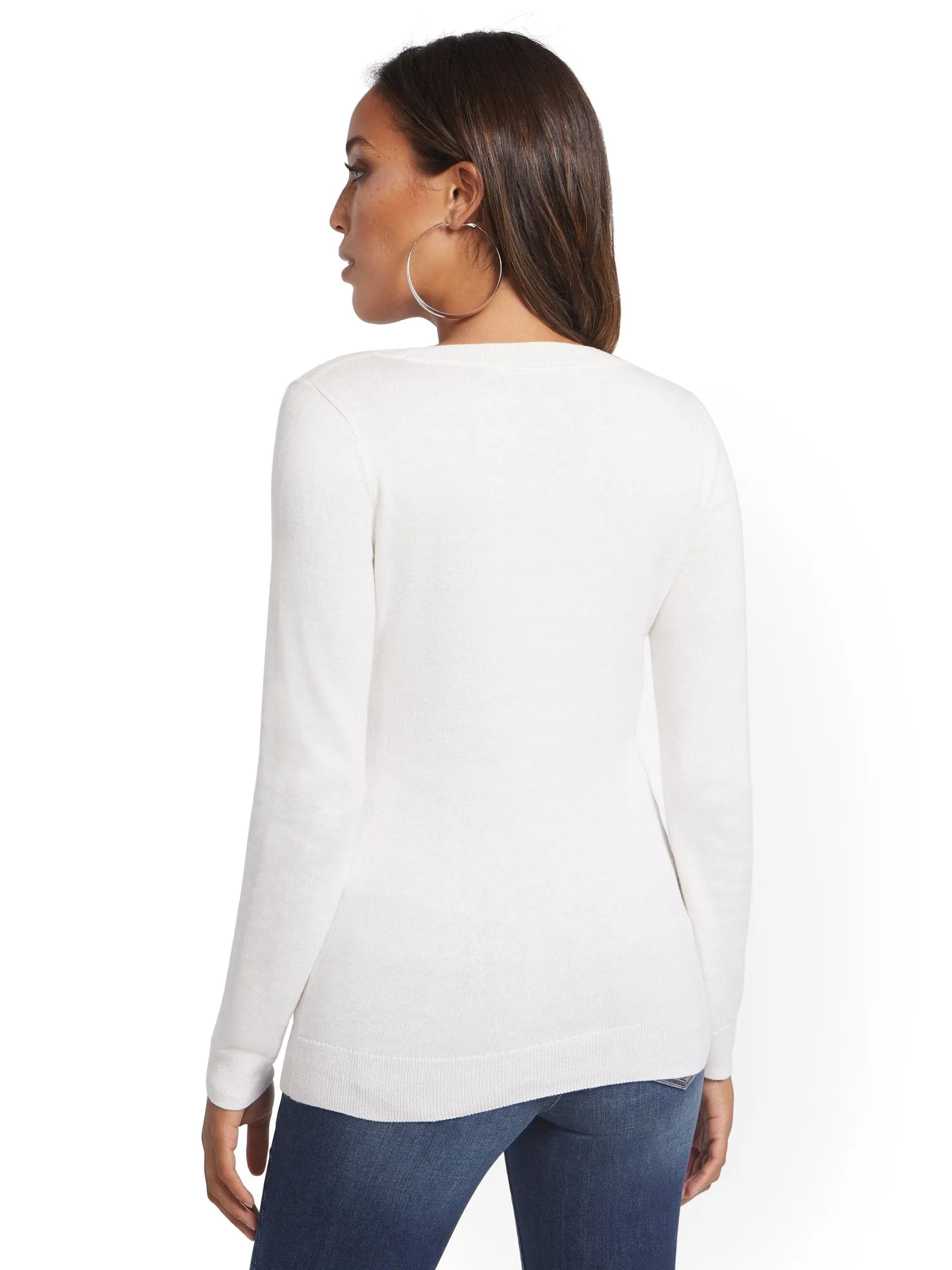Smile Graphic Crewneck Sweater